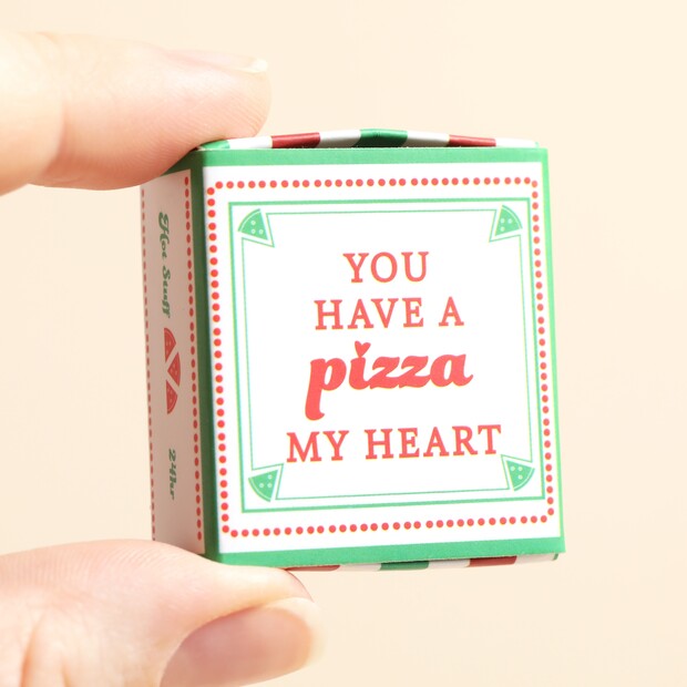 Tiny Matchbox Ceramic Token Pizza